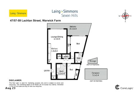 47/57-59 Lachlan St, Warwick Farm, NSW 2170