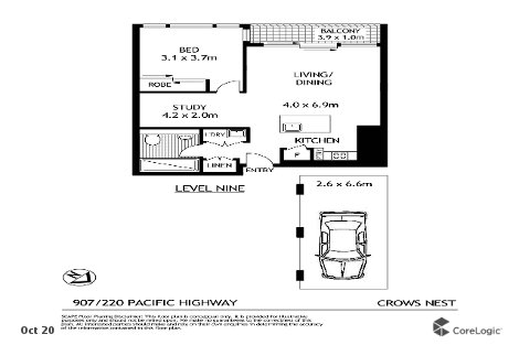 907/220 Pacific Hwy, Crows Nest, NSW 2065