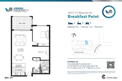 407/7-11 Magnolia Dr, Breakfast Point, NSW 2137