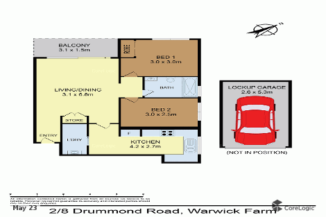 2/8 Drummond St, Warwick Farm, NSW 2170