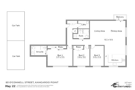 33/83 O'Connell St, Kangaroo Point, QLD 4169