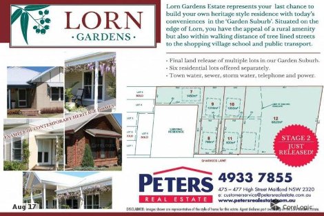 Lot 12 Sharkeys Lane, Lorn, NSW 2320