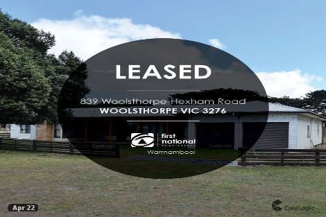 839 Woolsthorpe-Hexham Rd, Woolsthorpe, VIC 3276