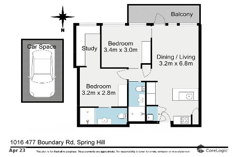 1016/477 Boundary St, Spring Hill, QLD 4000