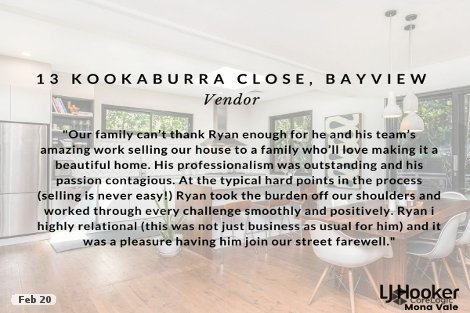 13 Kookaburra Cl, Bayview, NSW 2104