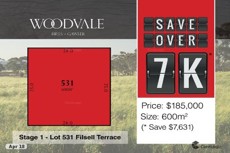 Lot 531 Filsell Tce, Gawler South, SA 5118