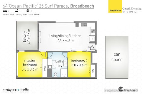 64/25 Surf Pde, Broadbeach, QLD 4218