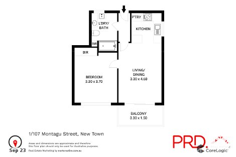 1/107 Montagu St, New Town, TAS 7008