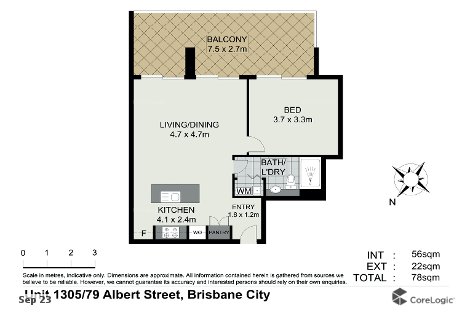 1305/79 Albert St, Brisbane City, QLD 4000