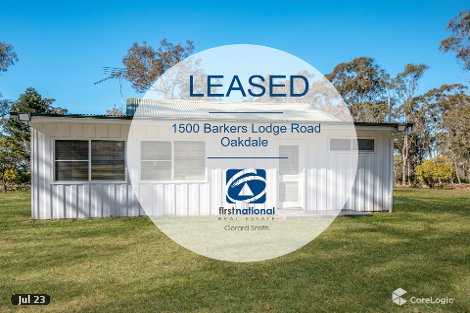 1500 Barkers Lodge Rd, Oakdale, NSW 2570