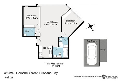 3102/43 Herschel St, Brisbane City, QLD 4000