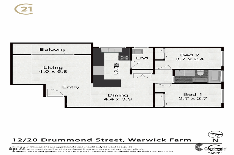 12/20 Drummond St, Warwick Farm, NSW 2170