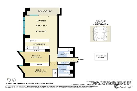 1102/88 Alfred St S, Milsons Point, NSW 2061