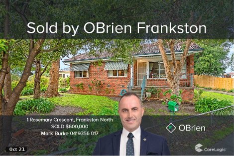 1 Rosemary Cres, Frankston North, VIC 3200