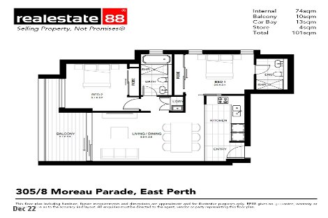 305/8 Moreau Pde, East Perth, WA 6004