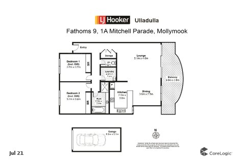 9/1a Mitchell Pde, Mollymook Beach, NSW 2539