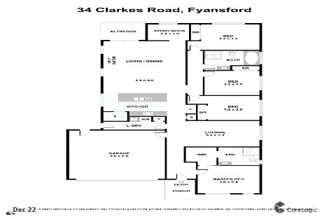 34 Clarkes Rd, Fyansford, VIC 3218