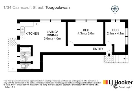 1/34 Cairnscroft St, Toogoolawah, QLD 4313